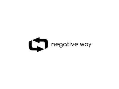 Negative Way negative way arrows white all4leo black logo logotype des.png