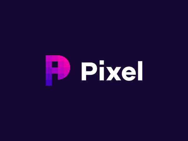 Pixel Logo Project pink logotype creative icon colorful logo icon desi.png