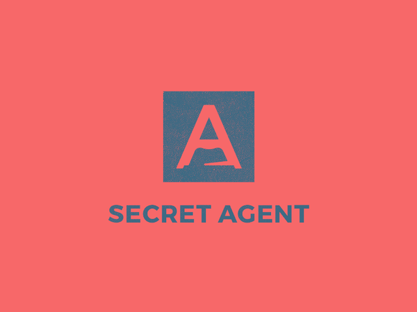 Secret Agent a a icon brand negative space identity logo secret agent.png