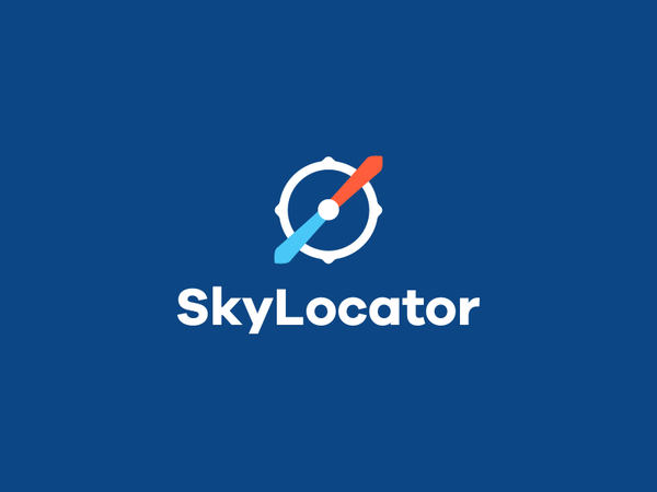 Sky locator idea design smart logo logo compass propeller sky travel.png