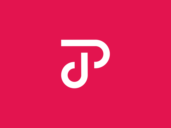 T + J + P pink colorful creative logo icon illustration smart logos lo.png