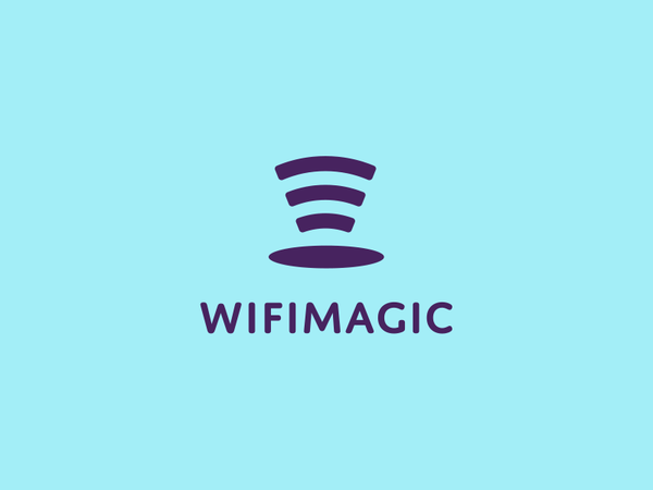 WifiMagic wifi icon logo design clever magic hat idea unique design id.png