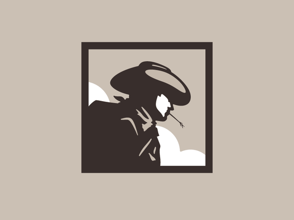 Cowboy Logo identity character design vector simple iconic icon wester.png