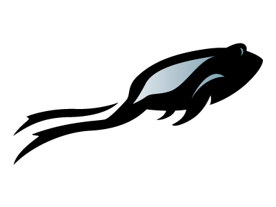 Frog illustration frog jump jumping animal reptile black blue simple i.png