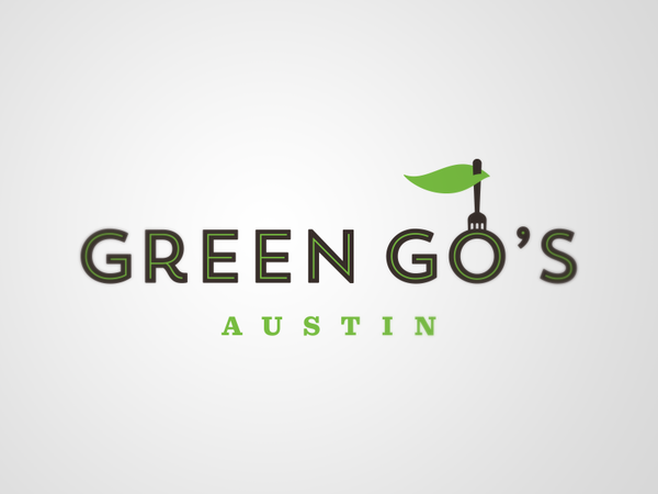Healthy fast food restaurant food healthy green black leaf fork logo i.png