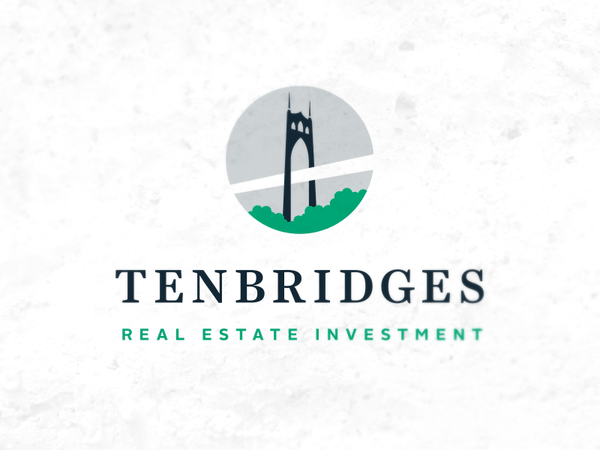 Real Estate logo bridge circle logo iconic green gray serif investment.png