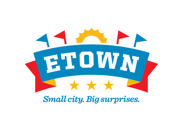 Town logo sun pennants city town design sports banner logo.png