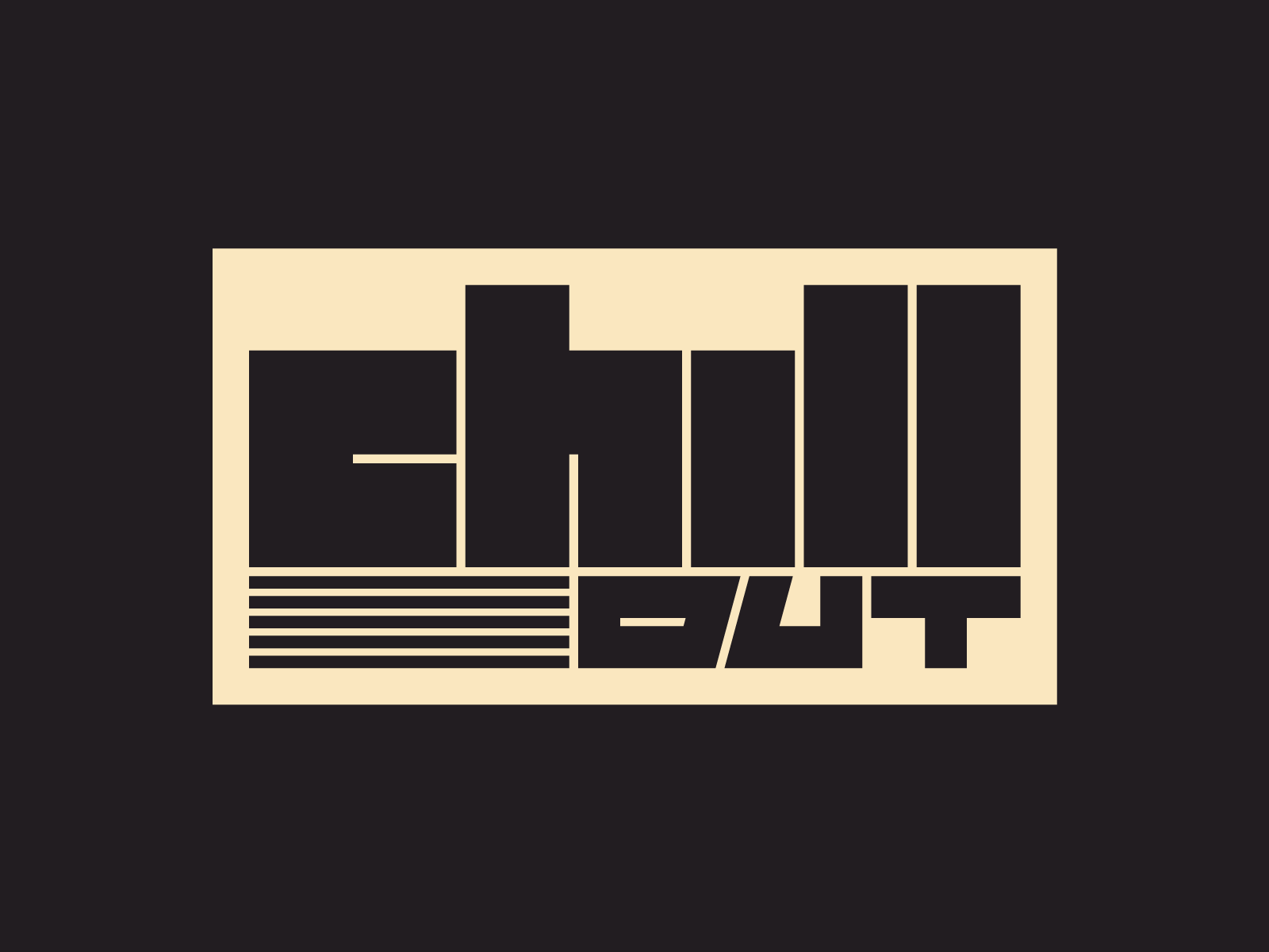 Chill Out logo illustration instagram lettering typedesign type design.png