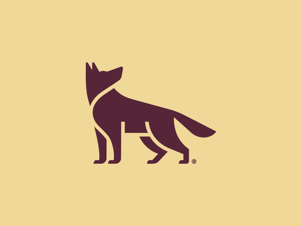 German Shepherd mark wolf flat abstract minimal vector logotype animal.png