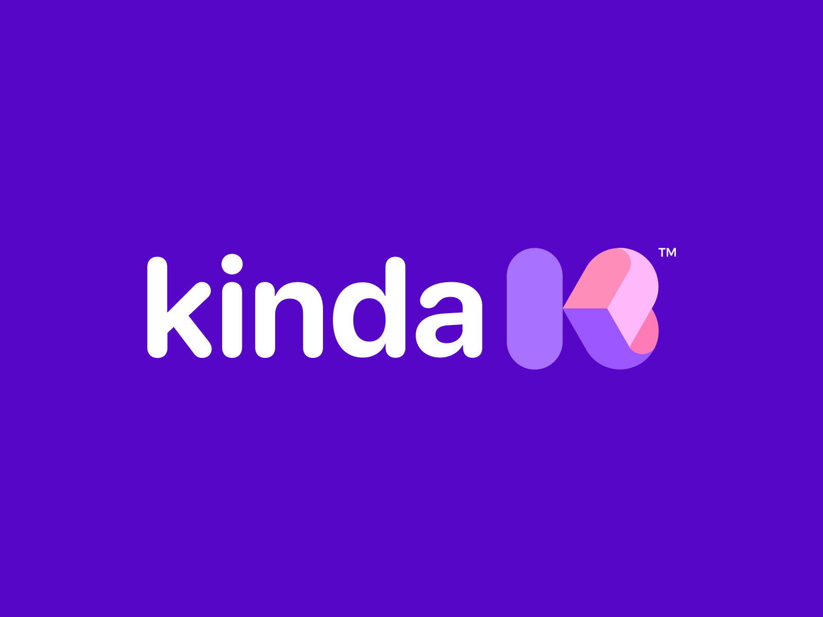 Kinda Logo Design love initial modern color colorful soft letter k hea.png