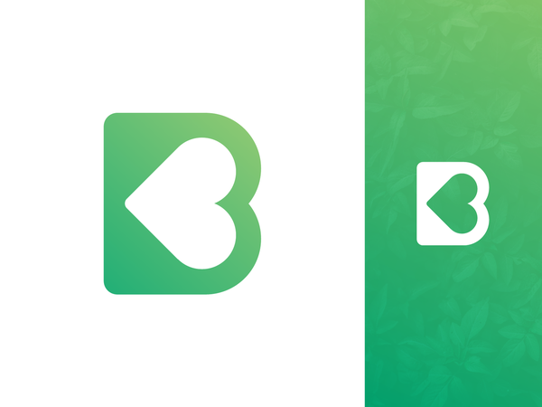 B Heart Logo Exploration text custom typeface clean green garden type.png