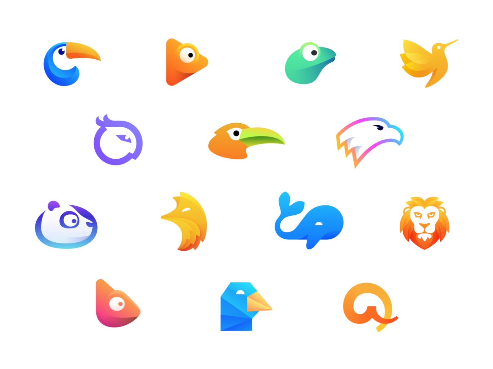 Birds and Animals Logo and Symbols Collection elephant path safari duc.png