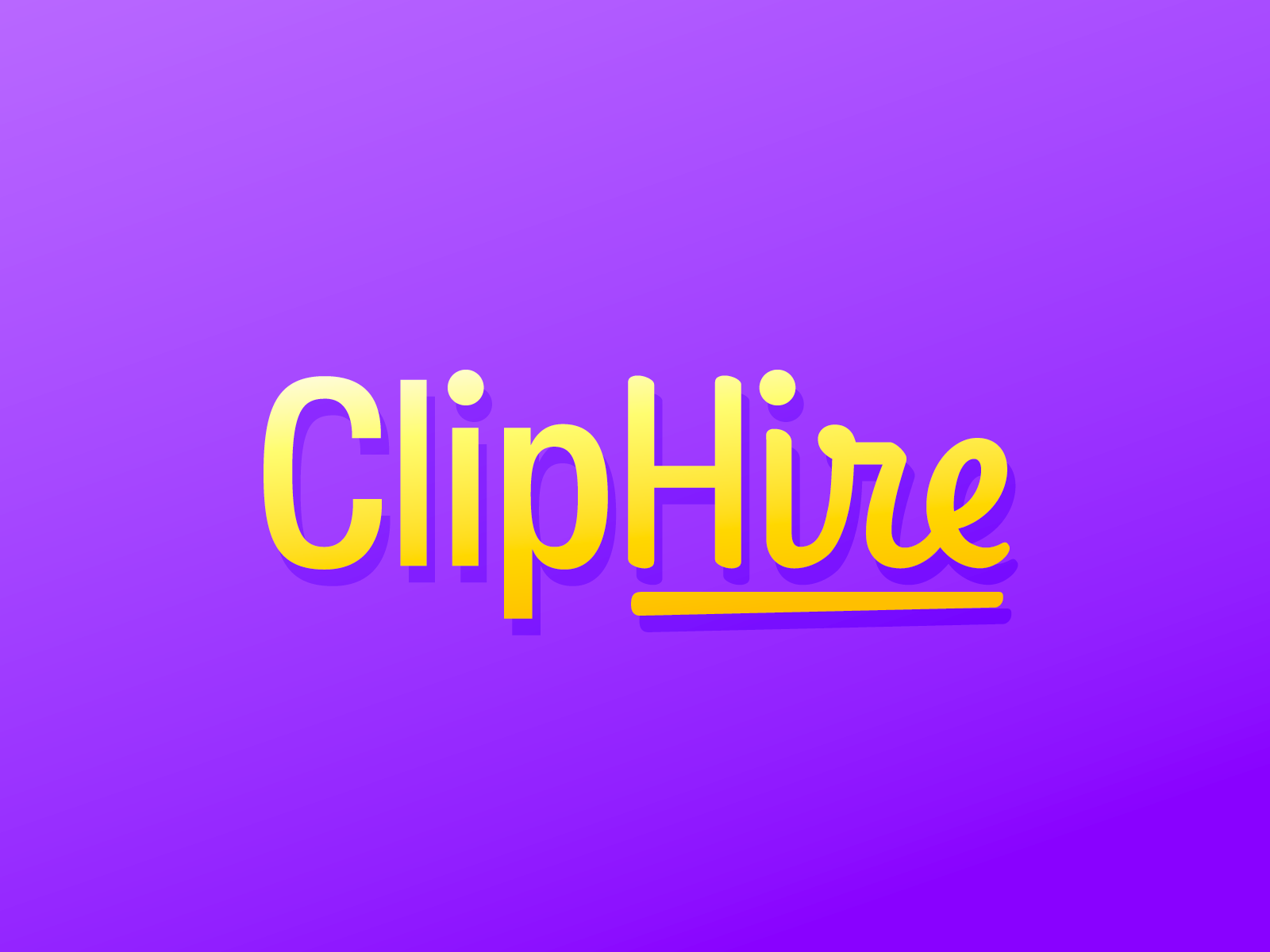 ClipHire Wordmark Exploration marker highlight swoosh underline gradie.png
