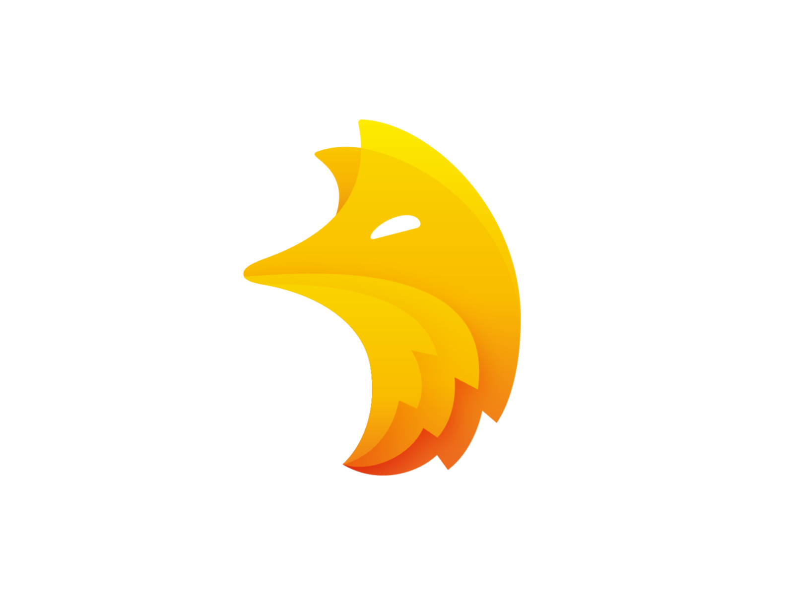 Flame Fox Logo Design Unused foxy fire flame mascot character branding.png