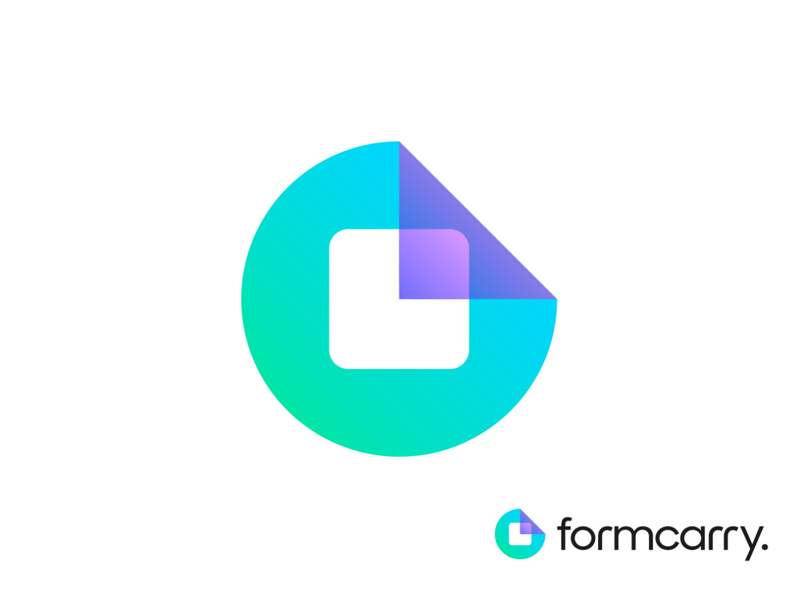 Formcarry Logo Exploration 03 Unused for Sale for sale unused buy tran.png