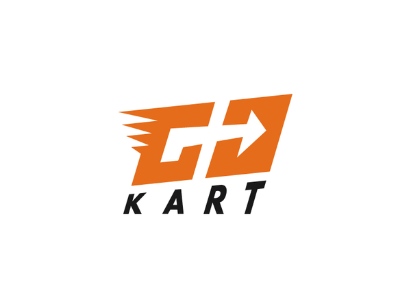 GO Kart Logo Design quick solid shape flat negative space arrow direct.png