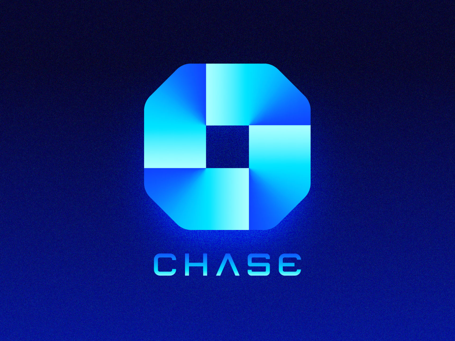 Futuristic Logos 3 — Chase brand identity 3d object connection unity t.jpg