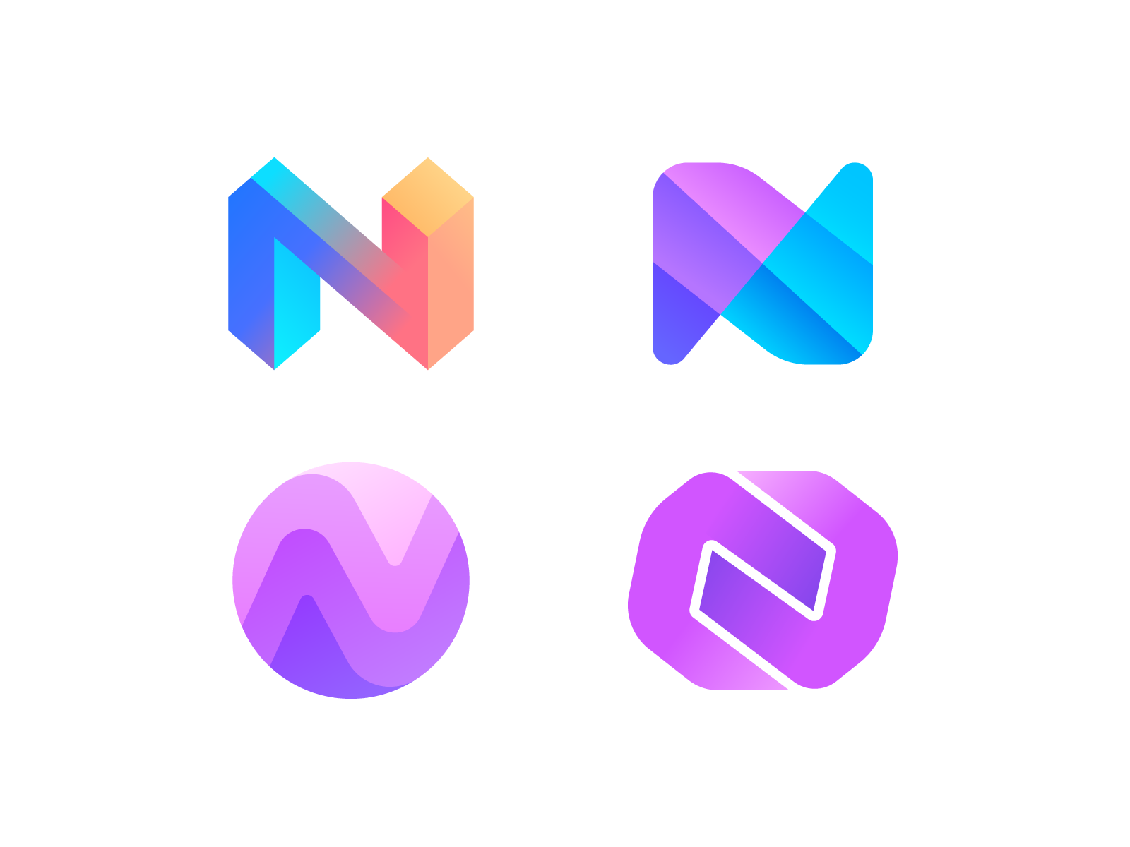 Letter N Logo Explorations Round 2 Unused for Sale for sale unused buy.png