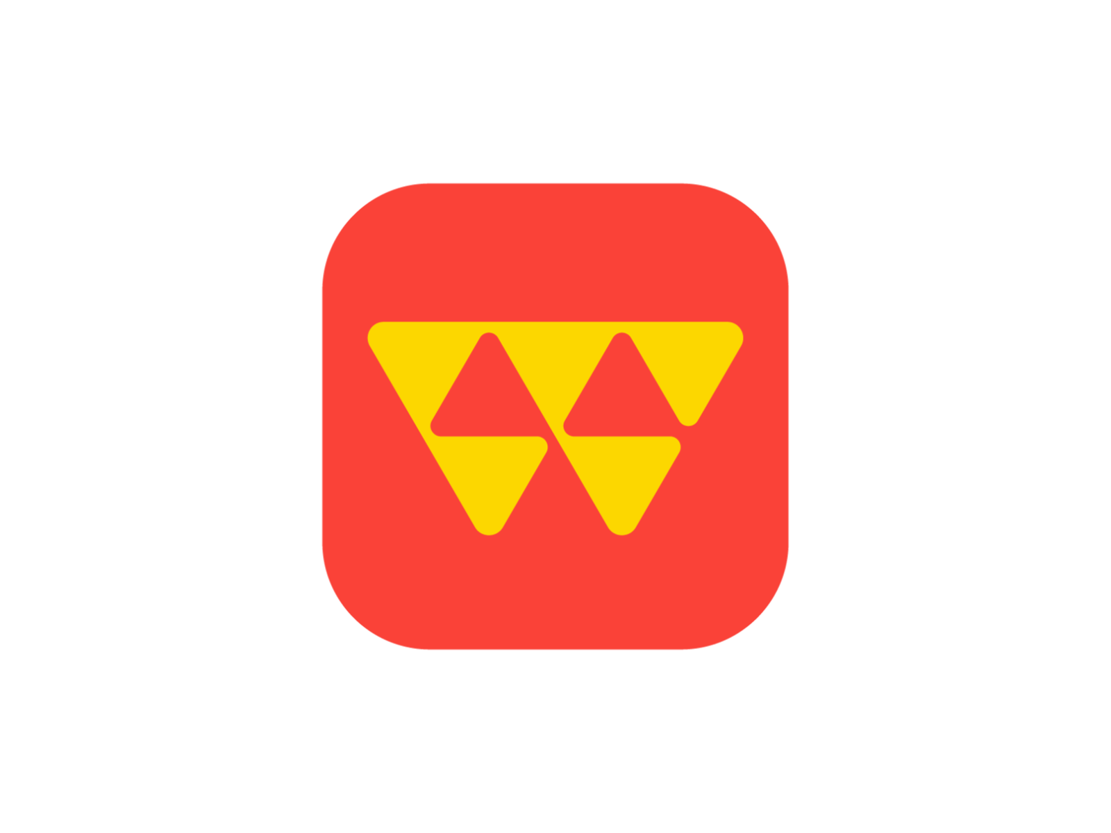 Letter W + Arrows Logo Design Unused tech negative space triangle down.png