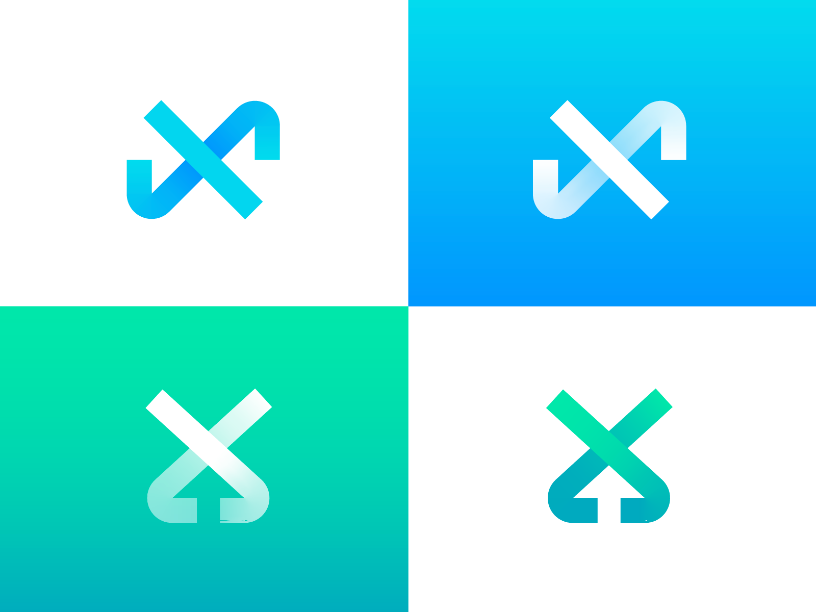 Letter X  Arrows  Directions Logo Exploration success enhance crypto n.png
