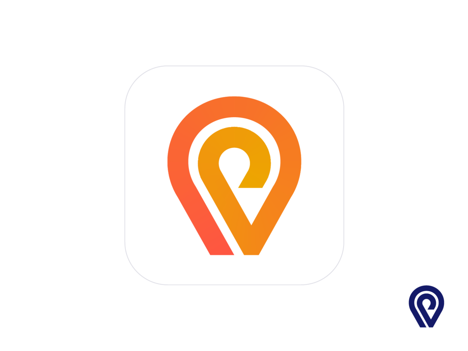 Location Pin Logo Design Unused for sale for sale unused buy web marke.png