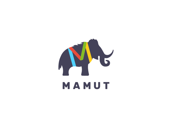 Mamut Logo Design silhouette color logo animal mark animal logo mammot.png