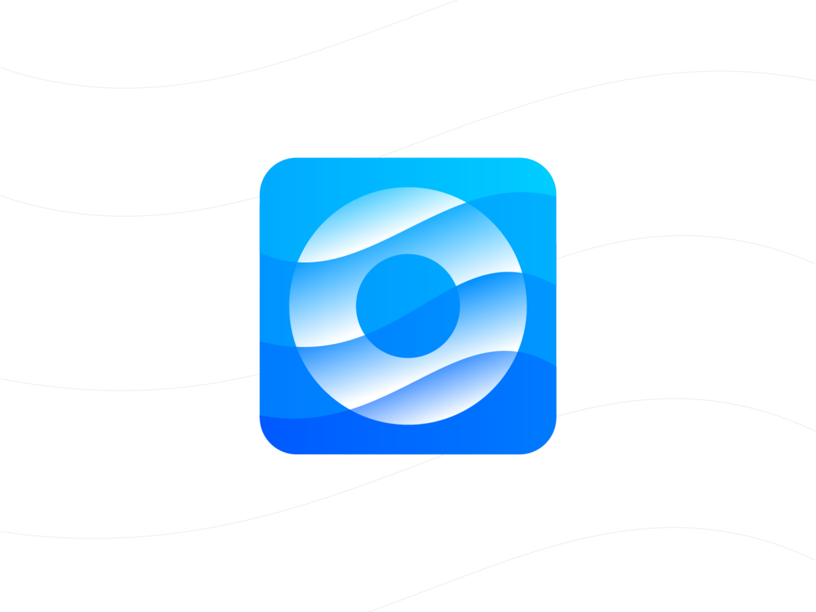 O for Ocean Logo Design Unused for Sale ring rounded circle technology.png