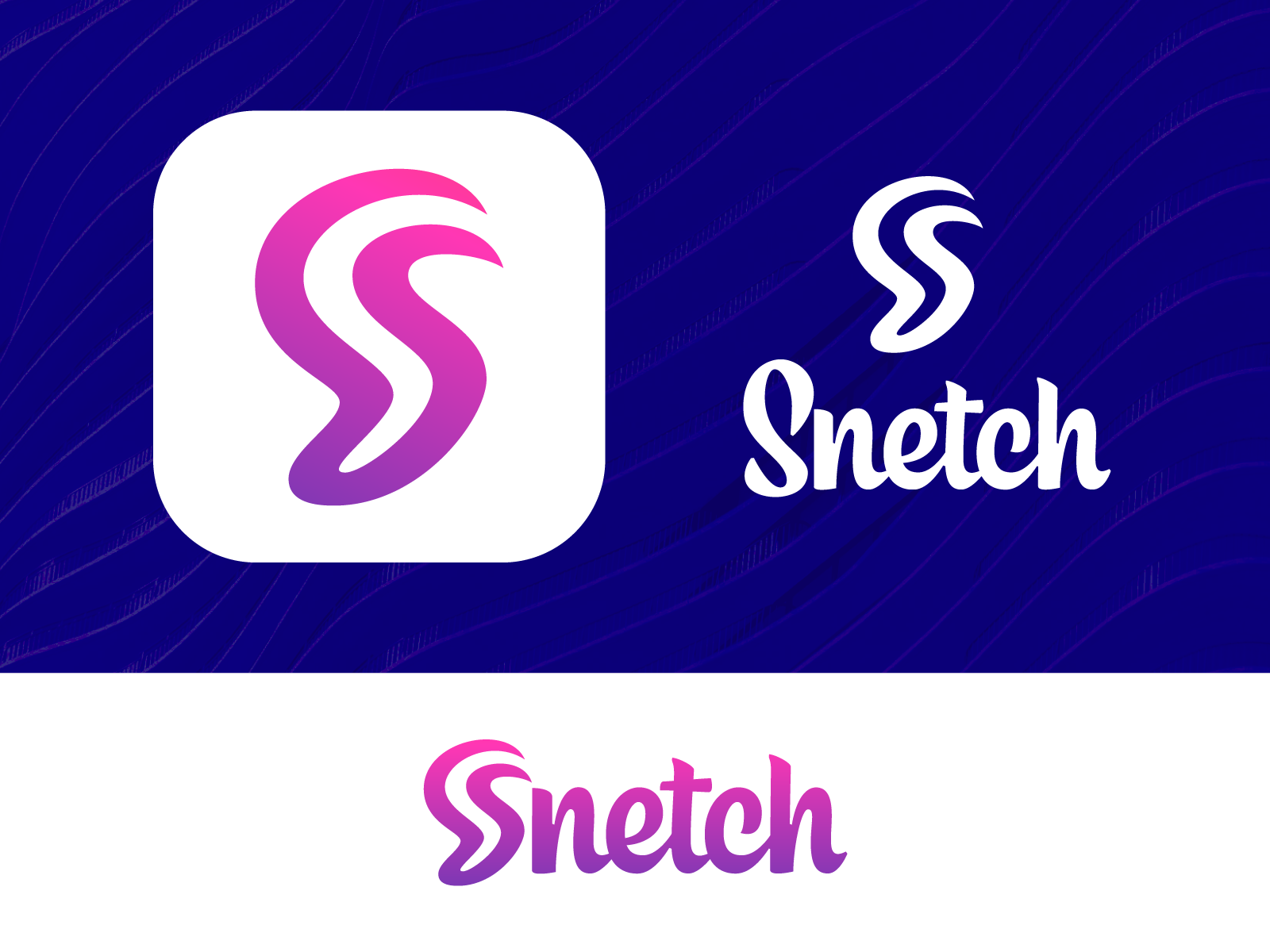 Snetch Approved Logo  Wordmark Design friends group smile together com.png
