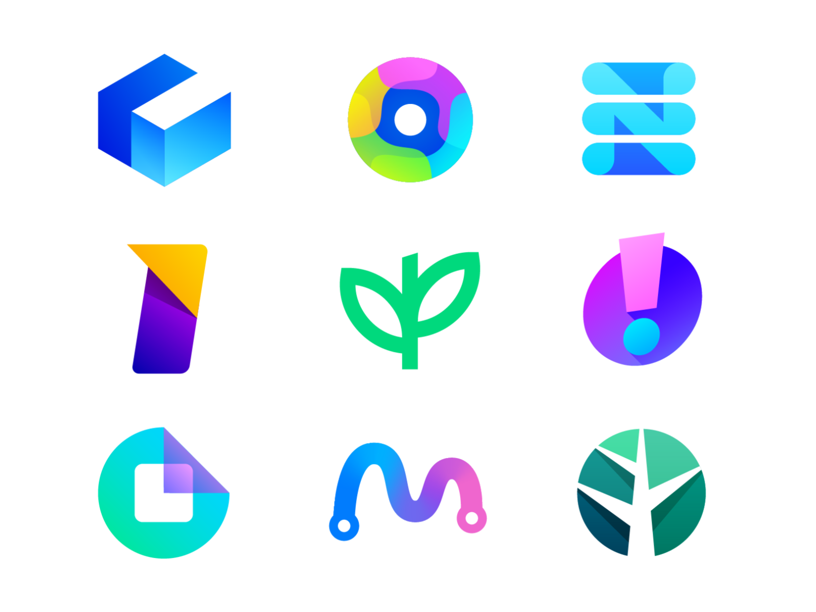 TOP 9 Dribbble Shots of 2020 tree grow growth m route path road form p.png