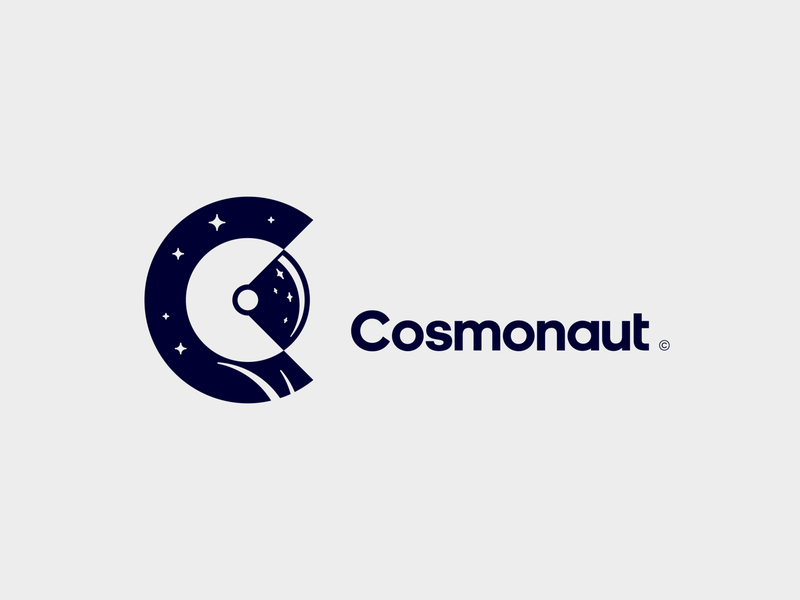 Cosmonaut©  logo branding sign smart behance usarek space negative neg.png