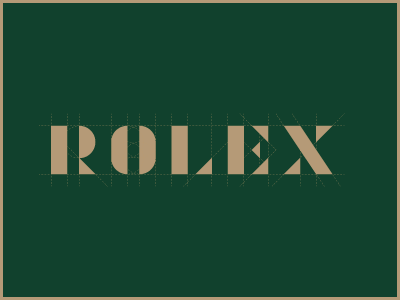 ROLEX construction redesign modern type typography elegant green gold.png
