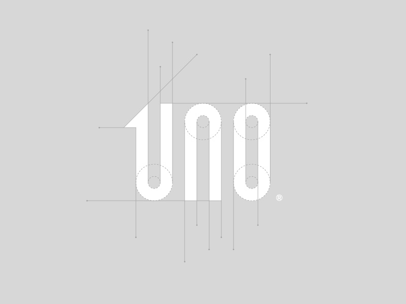 UNO  logotype ✏ graphic behance simple smart type studio logotype typo.jpg
