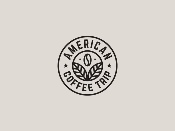 American Coffee Trip logo circular logo badge logo coffee logo coffee.png