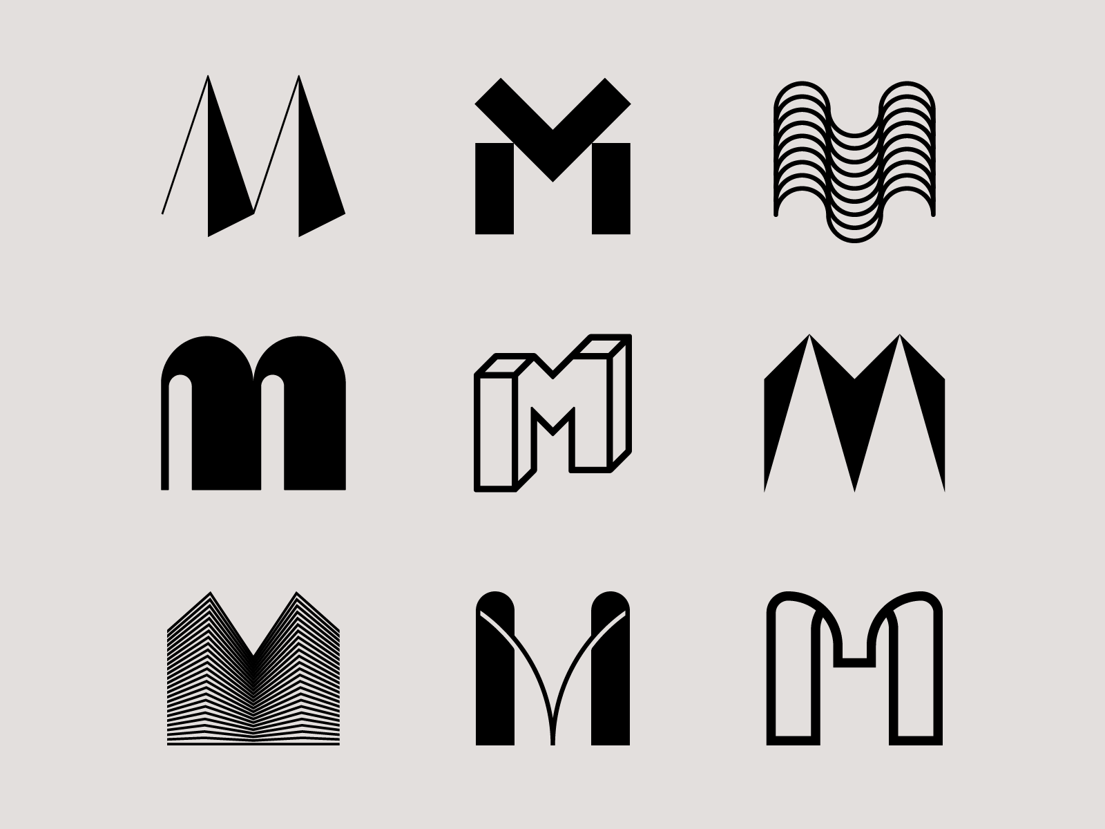 Letter M exploration impossible shape 3d logo construction architect t.png