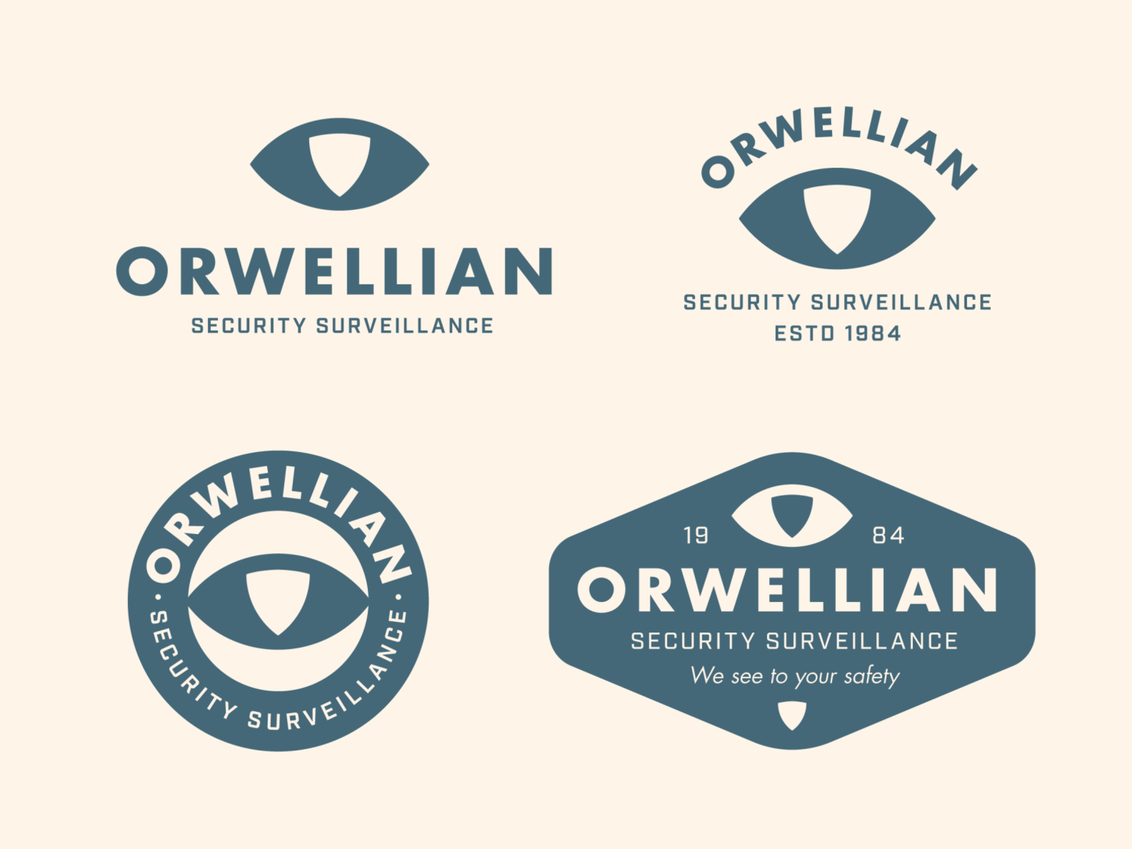 Orwellian logo concept system circular logo badge logo shield dystopia.png