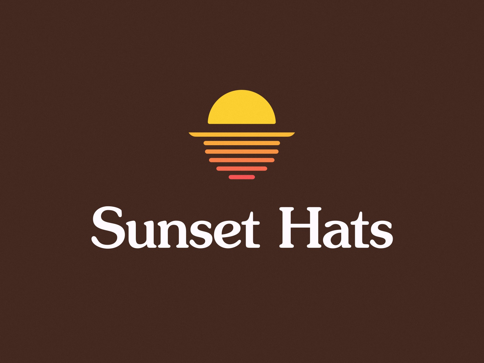 Sunset Hats gradient head store sunset sunrise sun hat retro logo vint.jpg