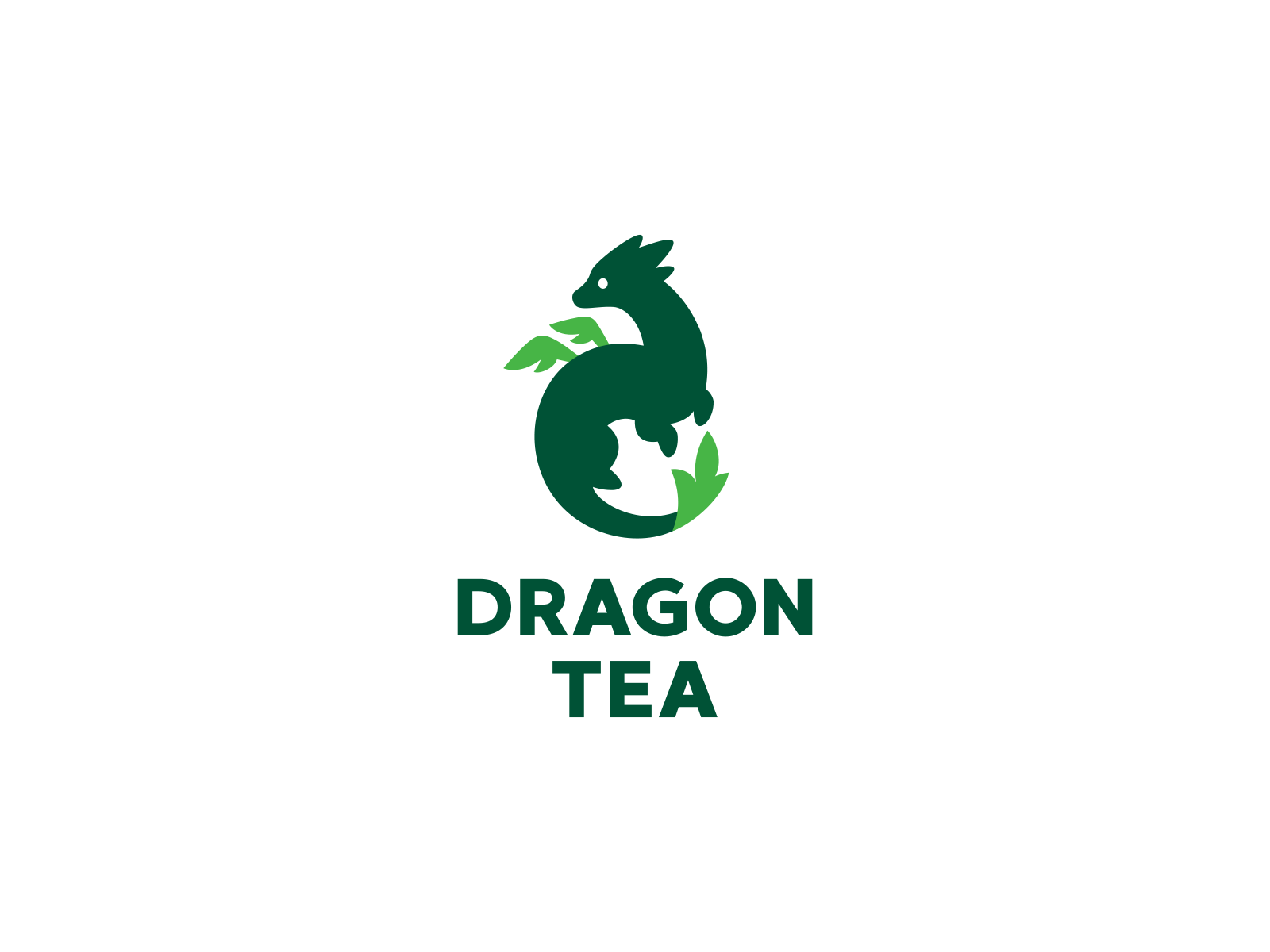 DragonTea green tea dragon character logotype vector branding design c.png