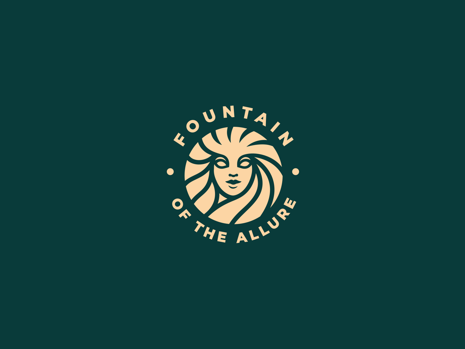 Fountain of the allure fountain water woman girl goddess vector logoty.png