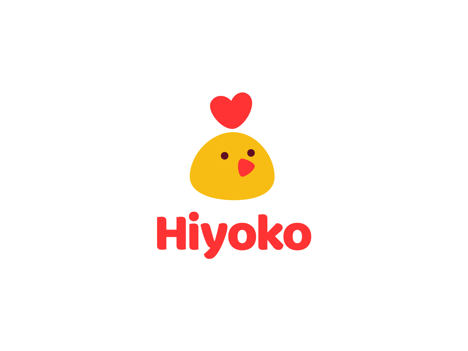 Hiyoko branding funy cute eat logo love chick chicken.png