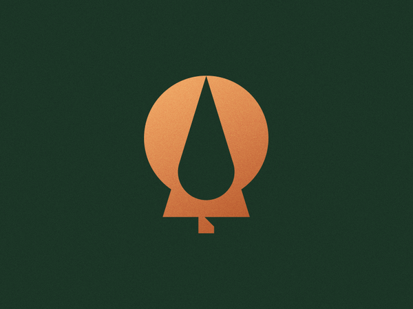 Esscential Logo evergreen oil droplet mark geometric pine tree esscent.png