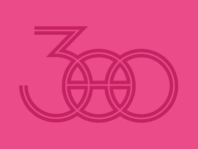 Thank You, Dribbblers 300 dribbble inline followers.png