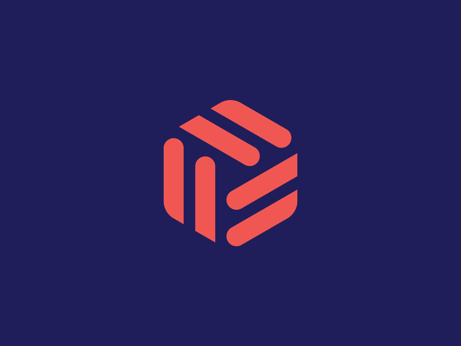 The Bexa hexagon geometric focus lab logo negative space mark bexa bea.png