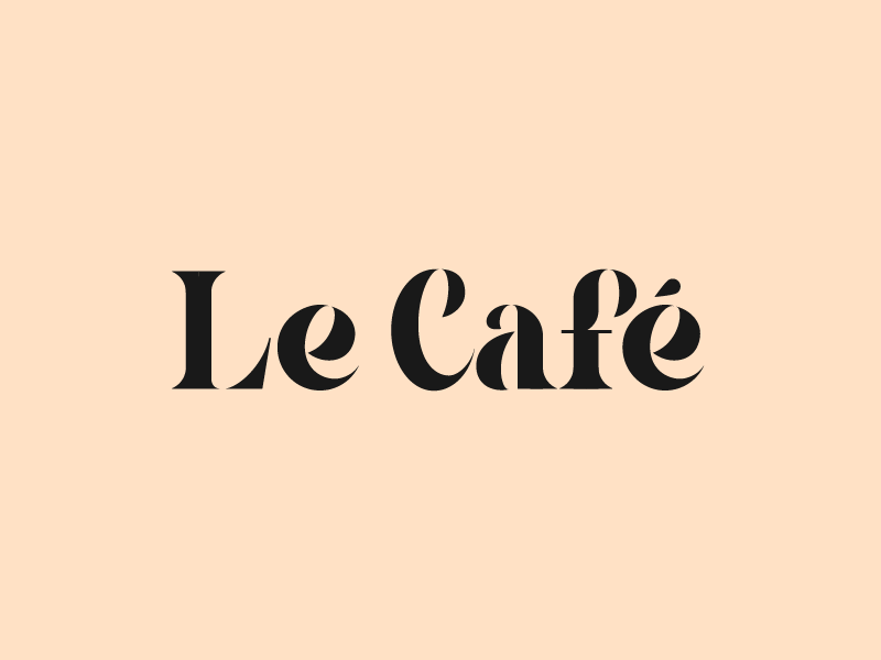 Le Café wordmark type typography drink food cafe.png