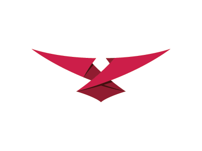Aethon logo mark symbol bird eagle hawk origami fold.png