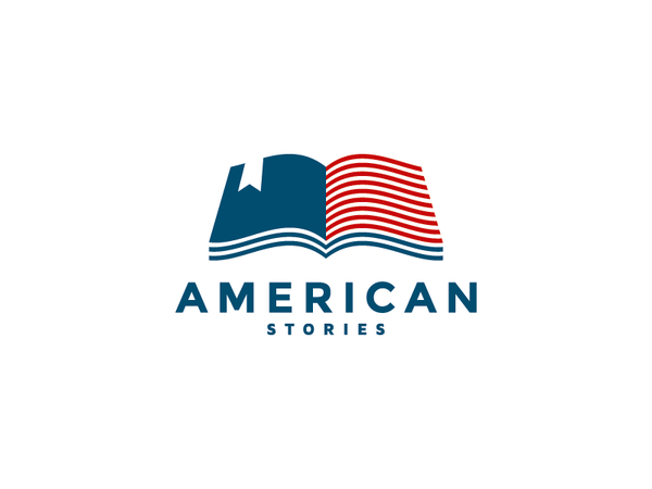 American Stories logo mark symbol flag book american usa bookmark.png