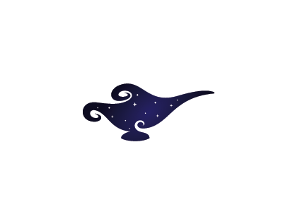Arabian Nights arabian magic stars night cloud genie lamp mark logo.png