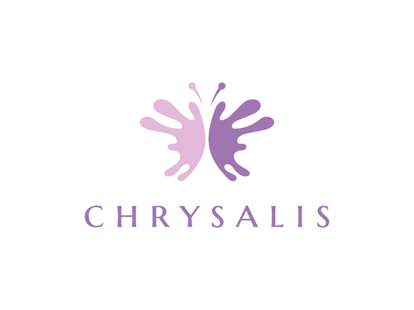 Chrysalis logo mark butterfly chrysalis drop liquid splash beauty salo.png