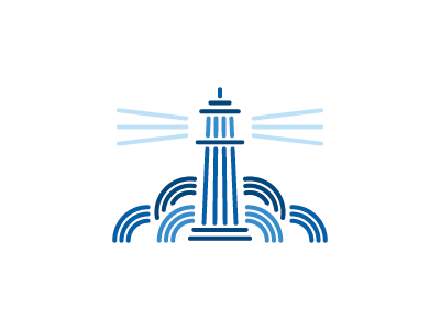 Greek Lighthouse logo mark column temple lighthouse beacon greek greec.png