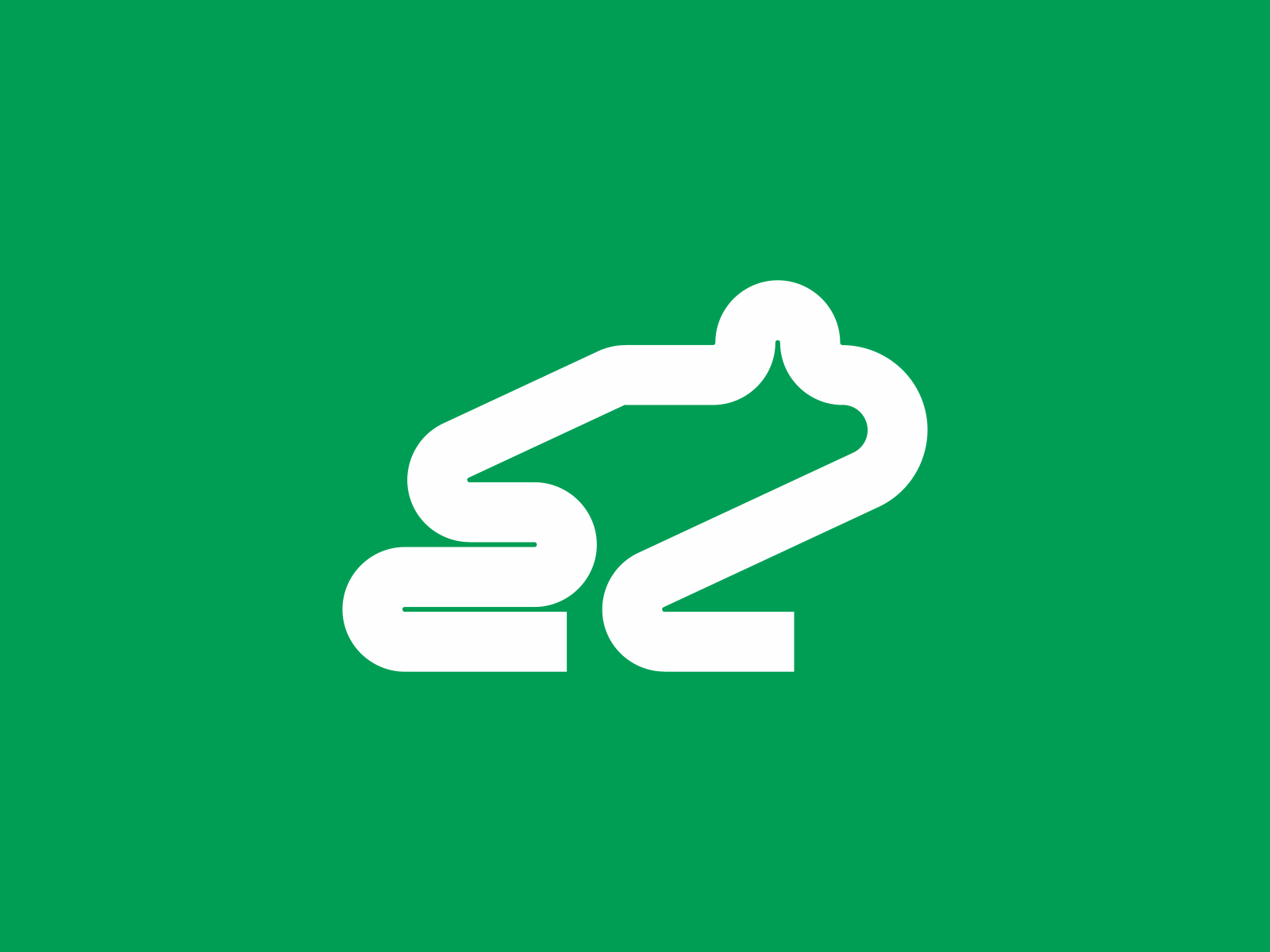 Monoline Frog mark logo frogs bold line frog logo green pond simple mi.png