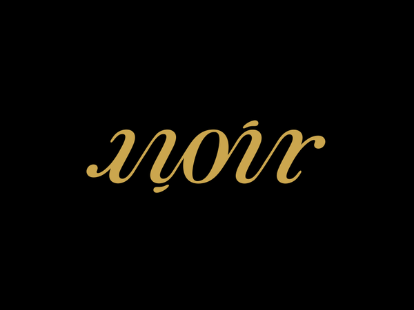 Noir Ambigram mistershot design noir ambigram logomark logotype logo.png
